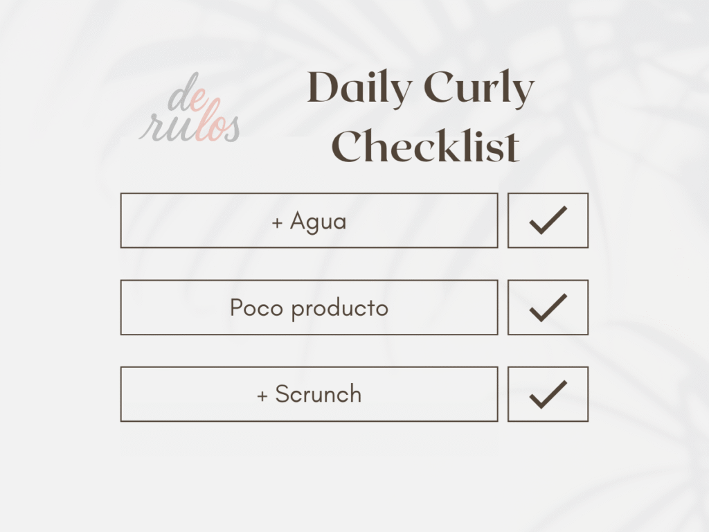 Daily curly checklist